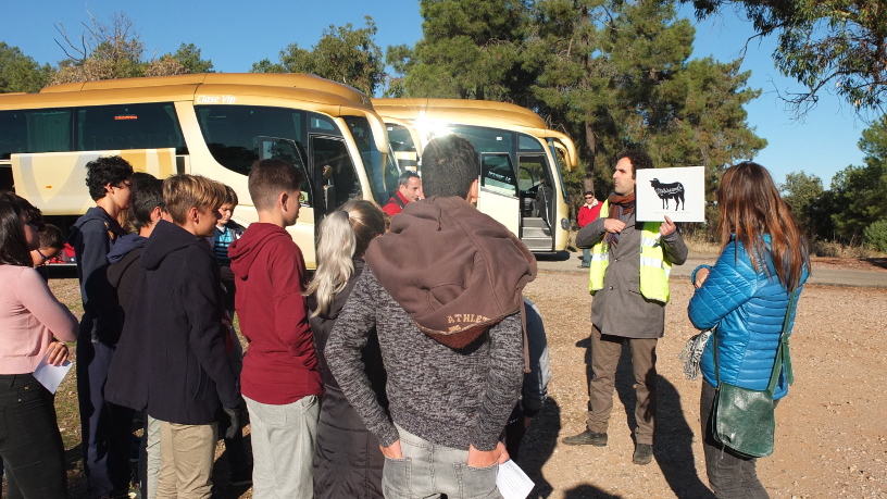 Educación ambiental Visita con escolares en Valdeflores, Cáceres